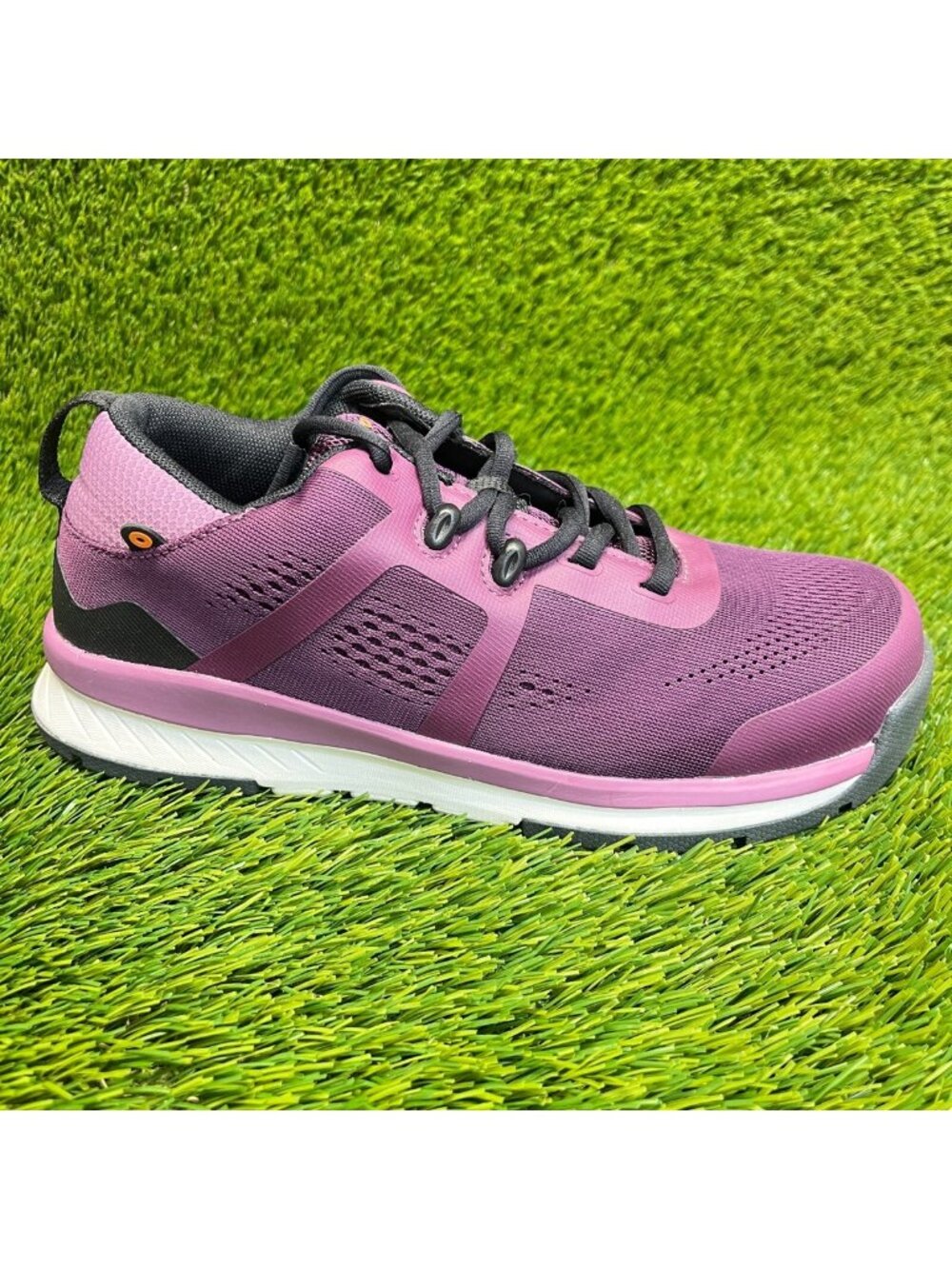 Bogs Sandstone Knit TR Womens Size 7 Purple Composite Toe Safety Working Shoes